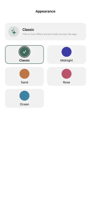 Appearance themes